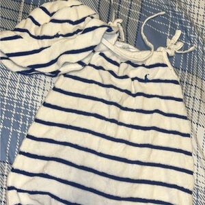Ralph Lauren terry cloth romper and hat